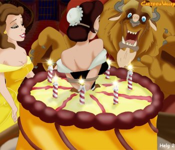 Belle gifts Maid to the Beast for a birthday Porn Comics